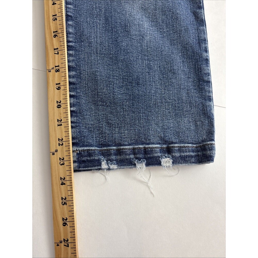 Judy Blue Womens Jeans Adult Size 14W Wide Leg Medium Wash Stretch Pockets - Picture 8 of 10